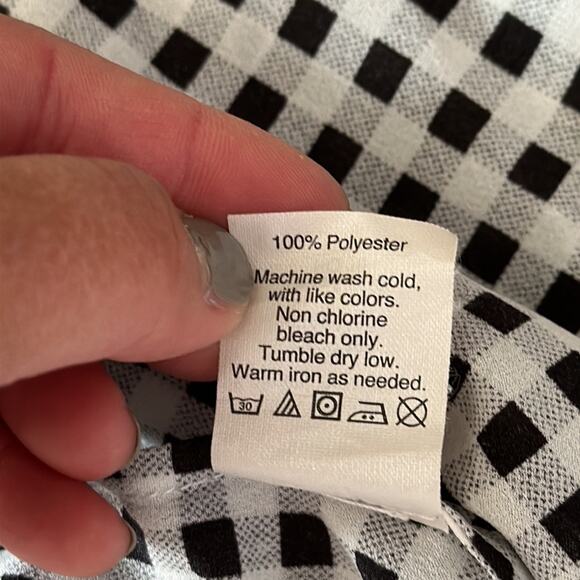 J. Crew | Pleated Gingham Button Down Shirt Size XXS - Picture 9 of 11